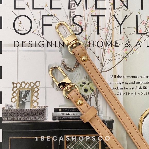 Natural Crossbody Vachetta Leather Strap Replacement for Louis Vuitton Croisette - Picture 5 of 8